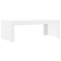vidaXL Mesa de centro madera de ingeniería blanco brillo 102x50x36 cm vidaXL Mesa de centro madera de ingeniería blanco brillo 102x50x36 cm