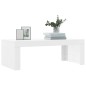 vidaXL Mesa de centro madera de ingeniería blanco brillo 102x50x36 cm vidaXL Mesa de centro madera de ingeniería blanco brillo 102x50x36 cm