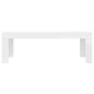 vidaXL Mesa de centro madera de ingeniería blanco brillo 102x50x36 cm vidaXL Mesa de centro madera de ingeniería blanco brillo 102x50x36 cm