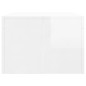 vidaXL Mesa de centro madera de ingeniería blanco brillo 102x50x36 cm vidaXL Mesa de centro madera de ingeniería blanco brillo 102x50x36 cm