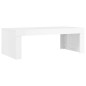 vidaXL Mesa de centro madera de ingeniería blanco brillo 102x50x36 cm vidaXL Mesa de centro madera de ingeniería blanco brillo 102x50x36 cm