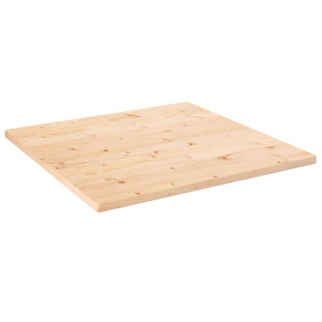 vidaXL Tablero de mesa cuadrado madera maciza de pino 80x80x2,5 cm