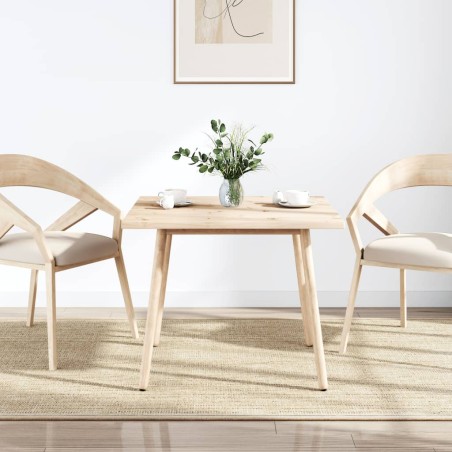 vidaXL Tablero de mesa cuadrado madera maciza de pino 80x80x2,5 cm