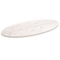vidaXL Tablero de mesa ovalado madera maciza pino blanco 100x50x2,5 cm vidaXL Tablero de mesa ovalado madera maciza pino blanco 100x50x2,5 cm