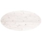 vidaXL Tablero de mesa ovalado madera maciza pino blanco 100x50x2,5 cm vidaXL Tablero de mesa ovalado madera maciza pino blanco 100x50x2,5 cm