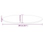 vidaXL Tablero de mesa ovalado madera maciza pino blanco 100x50x2,5 cm vidaXL Tablero de mesa ovalado madera maciza pino blanco 100x50x2,5 cm