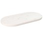 vidaXL Tablero de mesa ovalado madera maciza pino blanco 70x35x2,5 cm vidaXL Tablero de mesa ovalado madera maciza pino blanco 70x35x2,5 cm