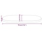 vidaXL Tablero de mesa ovalado madera maciza pino blanco 70x35x2,5 cm vidaXL Tablero de mesa ovalado madera maciza pino blanco 70x35x2,5 cm