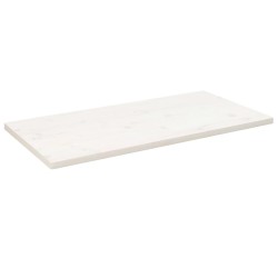 vidaXL Tablero de mesa rectangular madera de pino blanco 100x60x2,5 cm