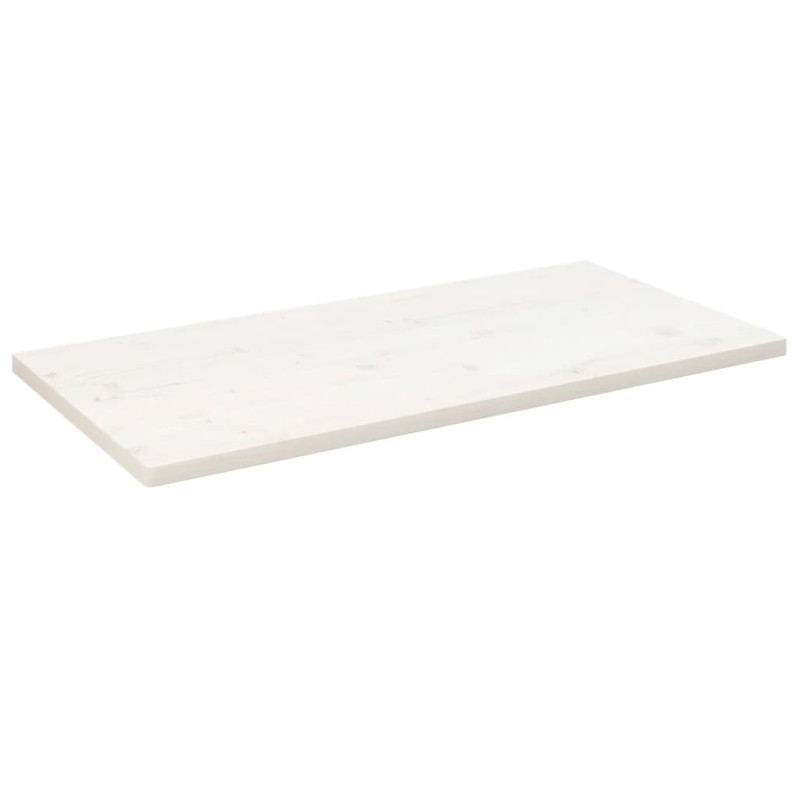 vidaXL Tablero de mesa rectangular madera de pino blanco 100x60x2,5 cm vidaXL Tablero de mesa rectangular madera de pino blanco 100x60x2,5 cm