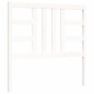 vidaXL Estructura de cama con cabecero madera maciza blanco vidaXL Estructura de cama con cabecero madera maciza blanco