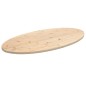 vidaXL Tablero de mesa ovalado madera maciza de pino 90x45x2,5 cm
