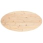 vidaXL Tablero de mesa ovalado madera maciza de pino 90x45x2,5 cm