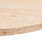 vidaXL Tablero de mesa ovalado madera maciza de pino 90x45x2,5 cm