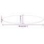 vidaXL Tablero de mesa ovalado madera maciza de pino 90x45x2,5 cm