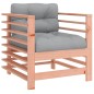 vidaXL Sillones de jardín y cojines 2 uds madera maciza abeto Douglas vidaXL Sillones de jardín y cojines 2 uds madera maciza abeto Douglas