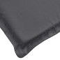 vidaXL Cojín para tumbona gris antracita (75+105)x50x3 cm vidaXL Cojín para tumbona gris antracita (75+105)x50x3 cm