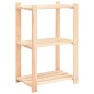 vidaXL Estantería 3 niveles 3 unidades madera pino maciza 150 kg vidaXL Estantería 3 niveles 3 unidades madera pino maciza 150 kg