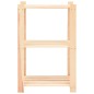 vidaXL Estantería 3 niveles 3 unidades madera pino maciza 150 kg vidaXL Estantería 3 niveles 3 unidades madera pino maciza 150 kg