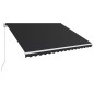 vidaXL Toldo retráctil manual gris antracita 450x300 cm vidaXL Toldo retráctil manual gris antracita 450x300 cm