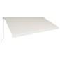 vidaXL Toldo retráctil automático color crema 600x300 cm vidaXL Toldo retráctil automático color crema 600x300 cm
