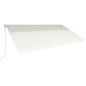vidaXL Toldo retráctil automático color crema 600x300 cm vidaXL Toldo retráctil automático color crema 600x300 cm