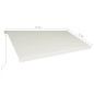 vidaXL Toldo retráctil automático color crema 600x300 cm vidaXL Toldo retráctil automático color crema 600x300 cm