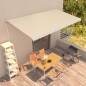 vidaXL Toldo manual retráctil color crema 600x300 cm vidaXL Toldo manual retráctil color crema 600x300 cm