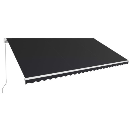 vidaXL Toldo retráctil manual gris antracita 600x300 cm