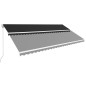 vidaXL Toldo retráctil manual gris antracita 600x300 cm