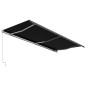 vidaXL Toldo retráctil manual gris antracita 600x300 cm