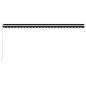 vidaXL Toldo retráctil manual gris antracita 600x300 cm