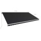 vidaXL Toldo retráctil manual gris antracita 600x300 cm
