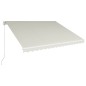 vidaXL Toldo manual retráctil color crema 400x300 cm