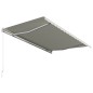 vidaXL Toldo manual retráctil color crema 400x300 cm