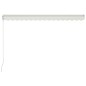 vidaXL Toldo manual retráctil color crema 400x300 cm