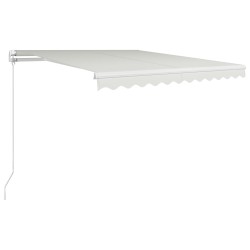 vidaXL Toldo manual retráctil color crema 300x250 cm