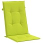 vidaXL Cojín silla de jardín respaldo alto 2 uds tela verde 120x50x3cm vidaXL Cojín silla de jardín respaldo alto 2 uds tela verde 120x50x3cm
