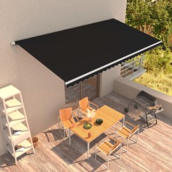 vidaXL Toldo retráctil automático gris antracita 600x300 cm