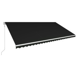 vidaXL Toldo retráctil automático gris antracita 600x300 cm