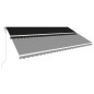 vidaXL Toldo retráctil automático gris antracita 600x300 cm vidaXL Toldo retráctil automático gris antracita 600x300 cm