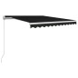 vidaXL Toldo retráctil manual gris antracita 300x250 cm vidaXL Toldo retráctil manual gris antracita 300x250 cm
