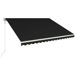 vidaXL Toldo retráctil automático gris antracita 450x300 cm