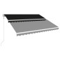 vidaXL Toldo retráctil automático gris antracita 450x300 cm vidaXL Toldo retráctil automático gris antracita 450x300 cm