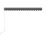 vidaXL Toldo retráctil automático gris antracita 450x300 cm vidaXL Toldo retráctil automático gris antracita 450x300 cm
