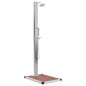 vidaXL Ducha de jardín con plato acero inoxidable WPC vidaXL Ducha de jardín con plato acero inoxidable WPC