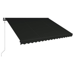 vidaXL Toldo automático retráctil gris antracita 400x300 cm