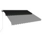 vidaXL Toldo automático retráctil gris antracita 400x300 cm vidaXL Toldo automático retráctil gris antracita 400x300 cm