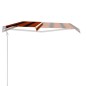 vidaXL Toldo retráctil automático naranja y marrón 350x250 cm