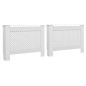vidaXL Cubiertas para radiador 2 unidades MDF blanco 112x19x81,5 cm vidaXL Cubiertas para radiador 2 unidades MDF blanco 112x19x81,5 cm